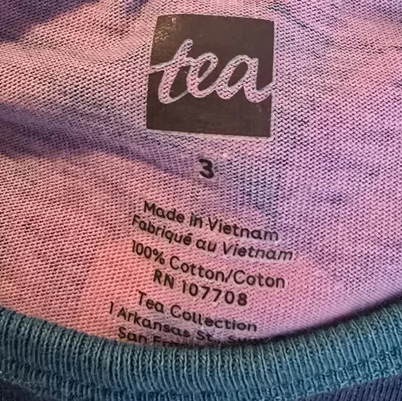 Tea Collection Girls Dress Floral Long Sleeve Size 3 - Picture 3 of 4